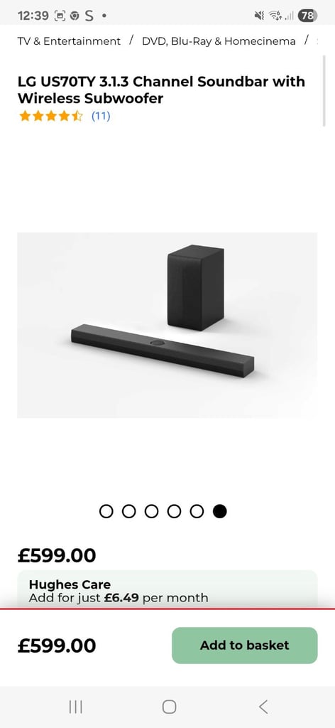 image for LG-US70TY Atmos Sound Bar