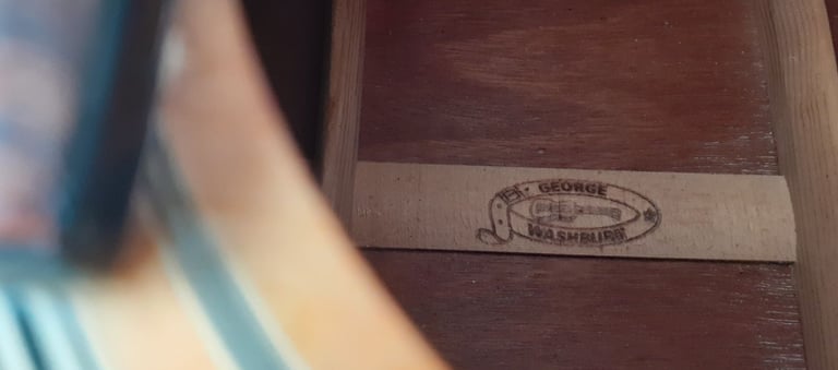 Vintage Natural Washburn D-12-12N 12 String Acoustic guitar 