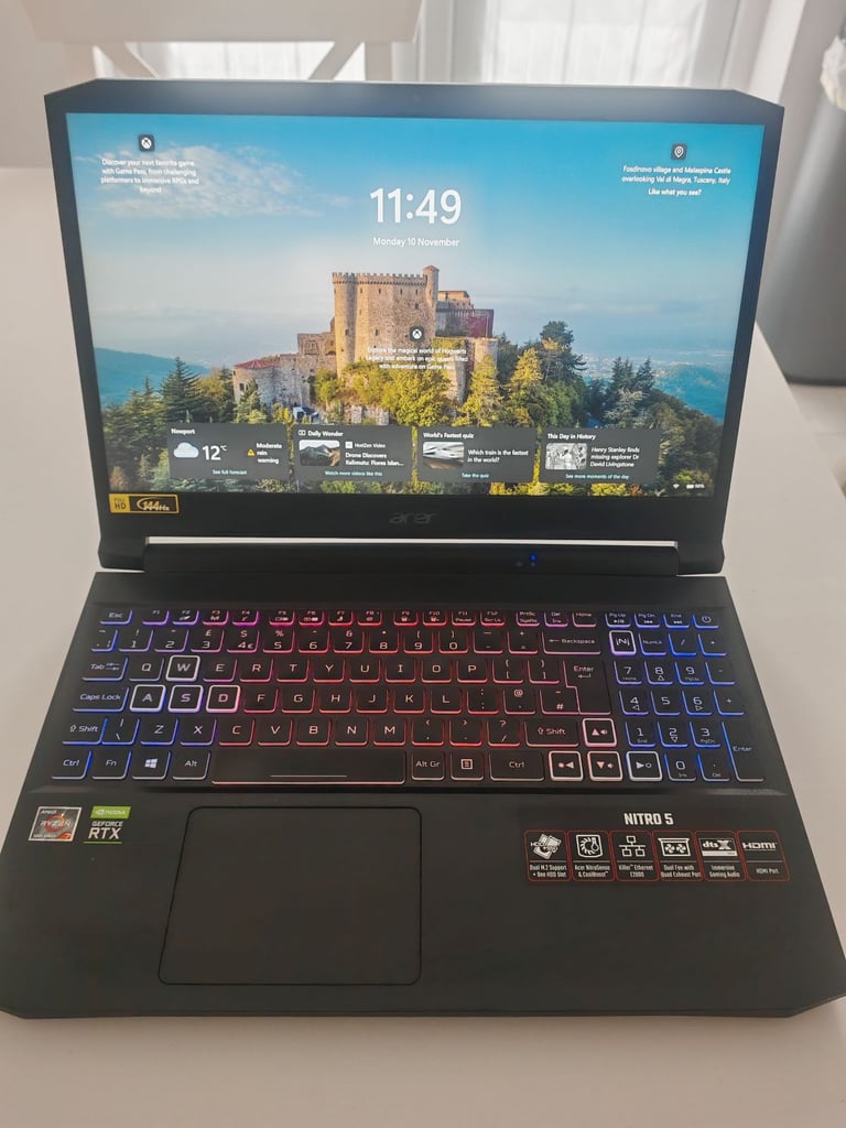 image for Gaming Laptop - Acer Nitro 5 15.6"  AMD Ryzen 7, 16GB RAM, 1TB SSD, RTX 3060