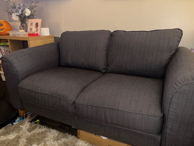image for Grey two seater sofa 