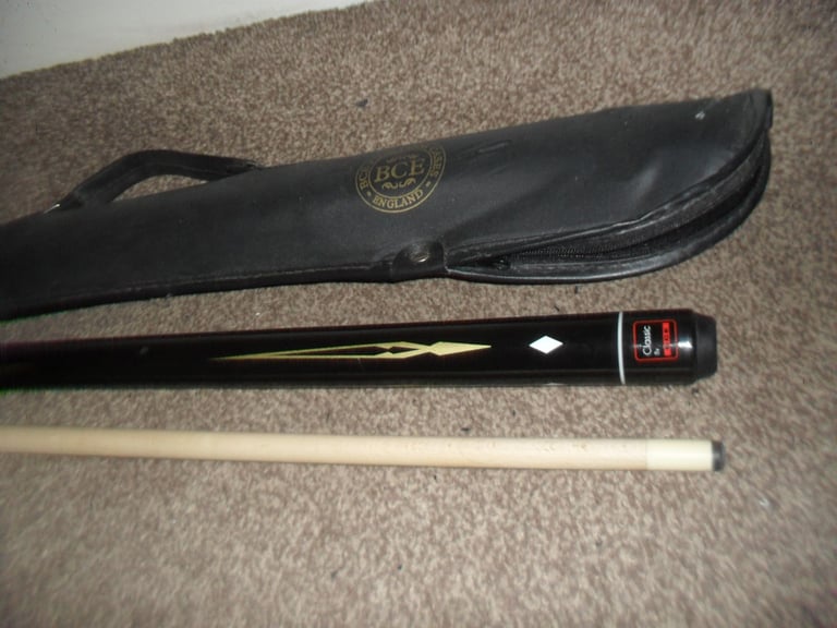 image for BCE Classic 2 piece Snooker Pool Cue with carry case