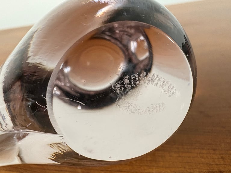 Vintage, Wedgwood, small glass bird.