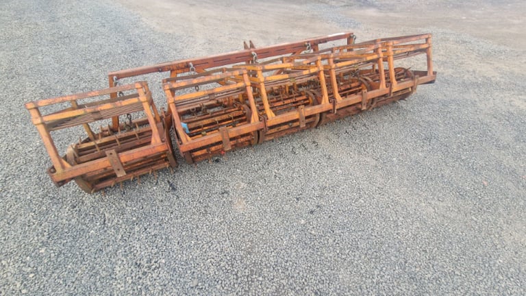 Tractor three point linkage 10ft sisis multi tiner aerator spiker 