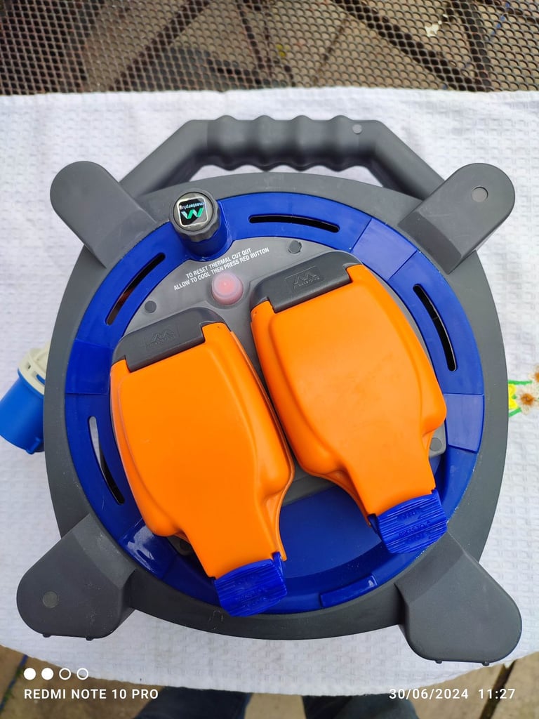 image for CAMPING EXTENSION CABLE WITH 2 SOCKETS AND RCD