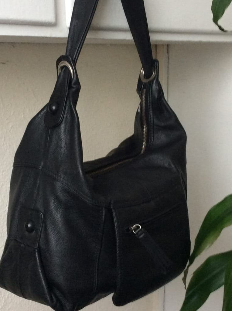 Italy Black Leather Bag 