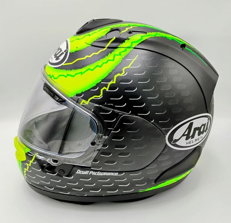 RARE #ARAI RX-7V MOTORCYCLE HELMET - CAL #CRUTCHLOW - MEDIUM - MINT COND - £475