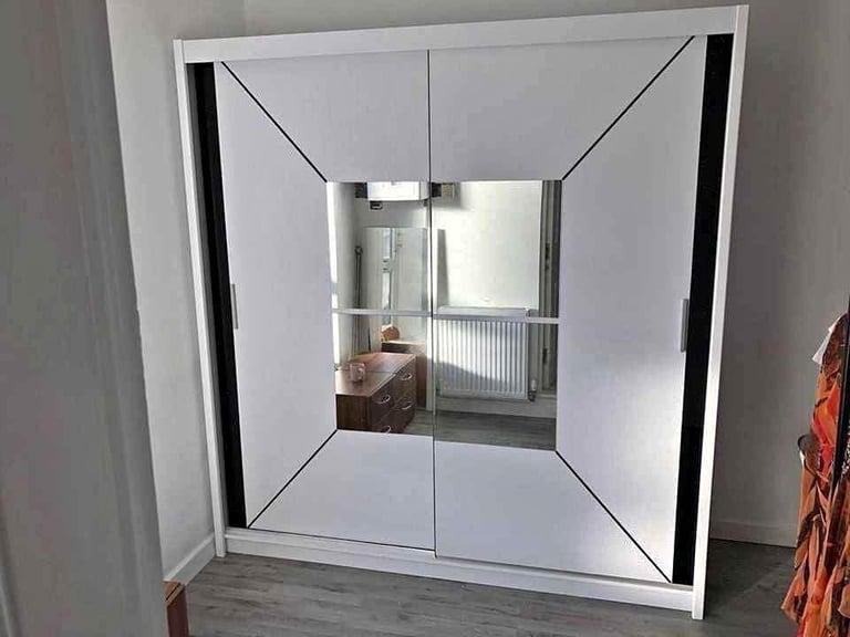 2&3 door wardrobe, sliding mirror doors wardrobes with drawers, shelfs, rails free delivery, COD