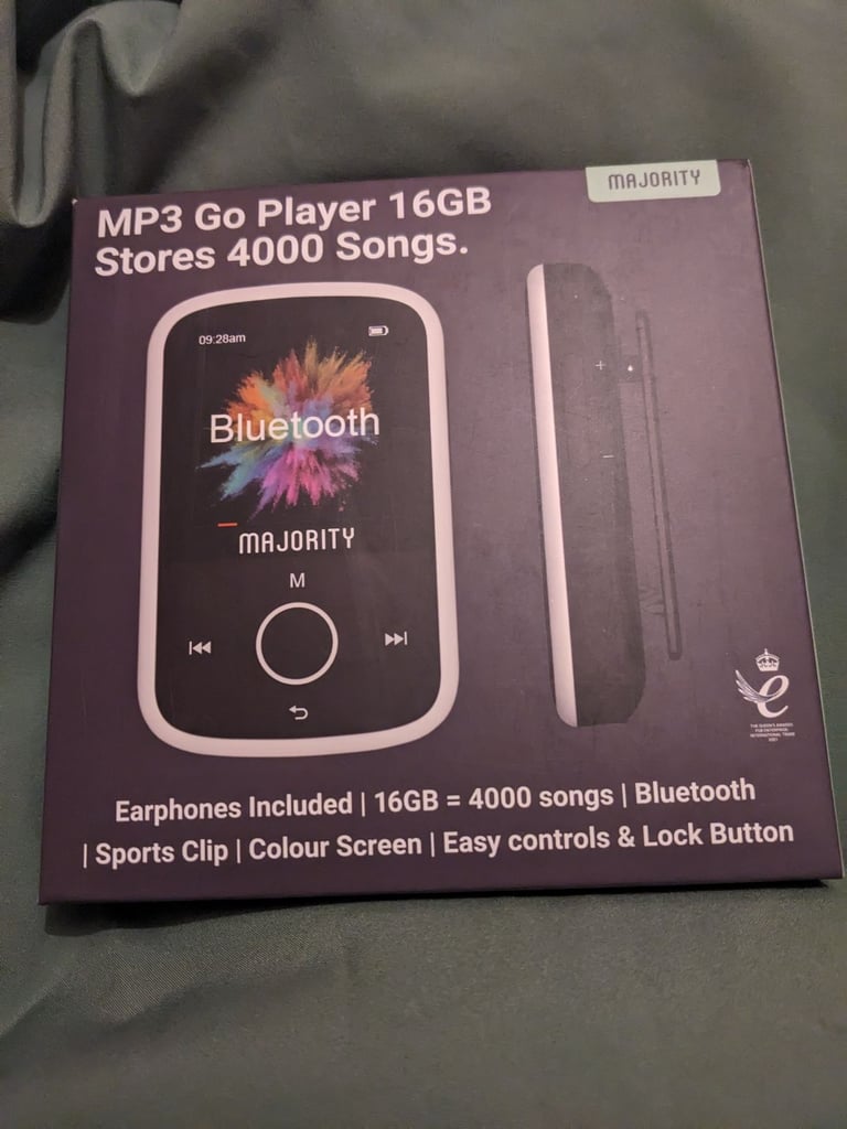image for MAJORITY MP3 GO PLAYER 16GB 4000 SONGS NEW BOXED SEALED