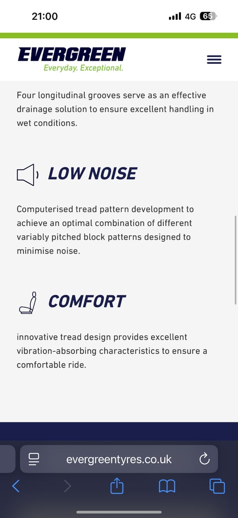 Evergreen EH22 tyre and steel wheel 185/70 R14