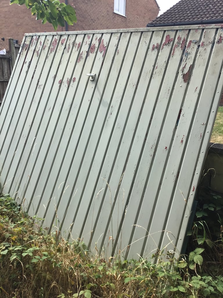 image for Used Garage Door with Electric Merlin Motor Remotes and Keys 