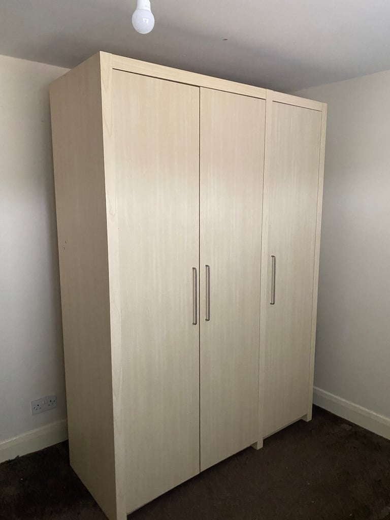 image for Large, sturdy, wooden wardrobe = COLLECTION ONLY