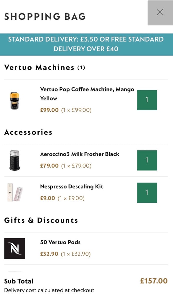 Vertuo Pop Pantone Edition