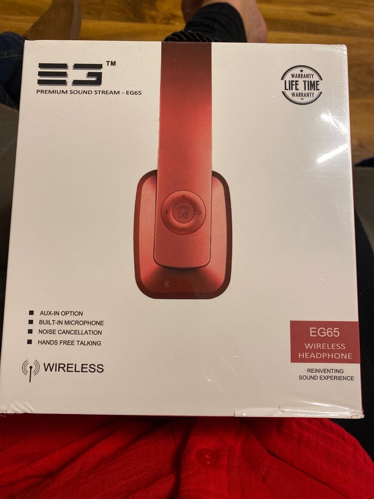 EG Premium Sound Stream EG65 wireless headphones 