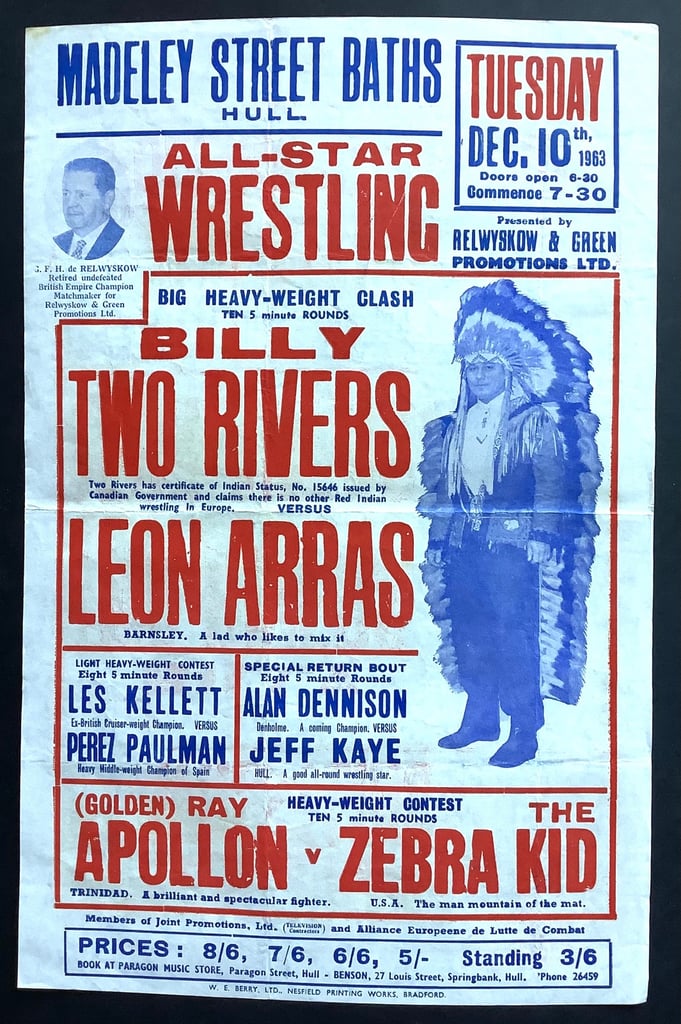 Wanted British Wrestling Memorabilia Posters Programnes Flyers Big Daddy Giant Haystacks