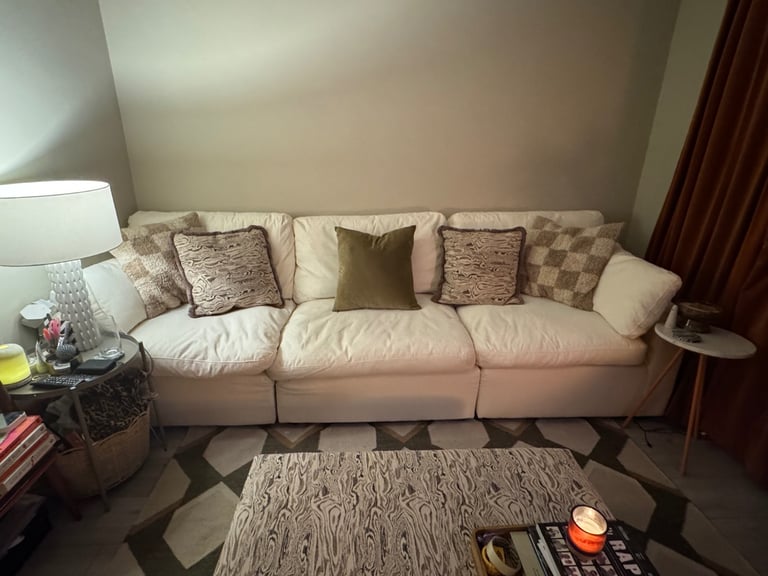 Dusk Cairo Feather 3 Seater Sofa 