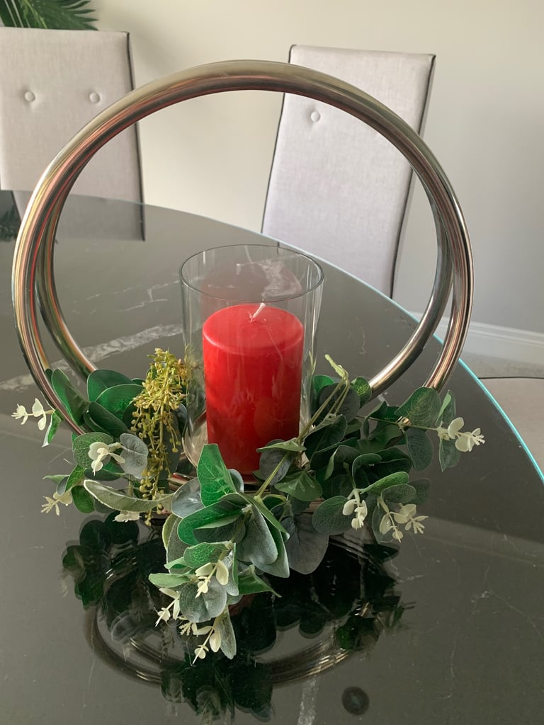 image for Lovely silver candle holder/table centre piece