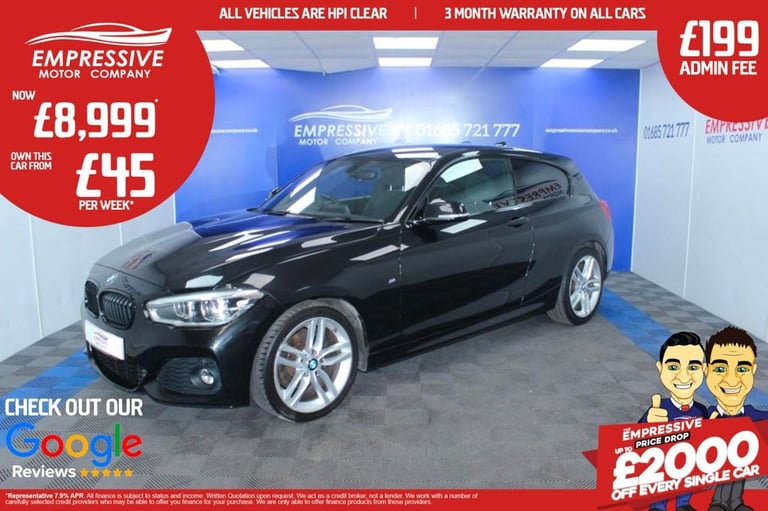 image for 2016 66 BMW 1 SERIES 2.0 120D M SPORT 3D 188 BHP DIESEL