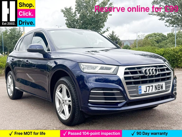 2017 Audi Q5 2.0 TFSI S line S Tronic quattro Euro 6 (s/s) 5dr ESTATE Petrol Automatic