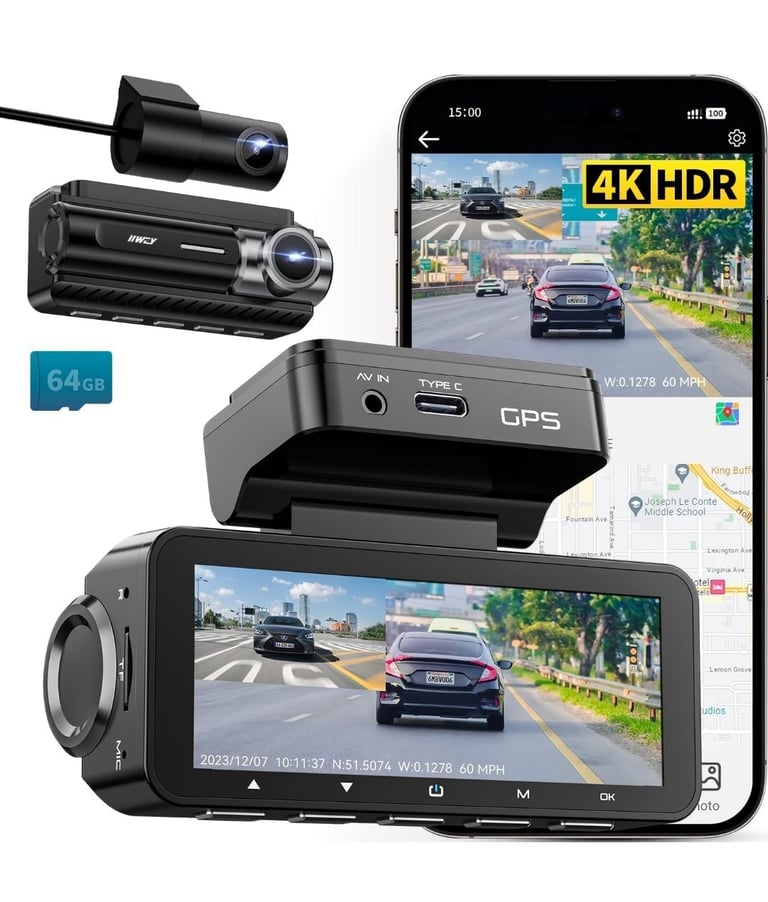 IIWEY DC01 PRO front and rear dash cam 