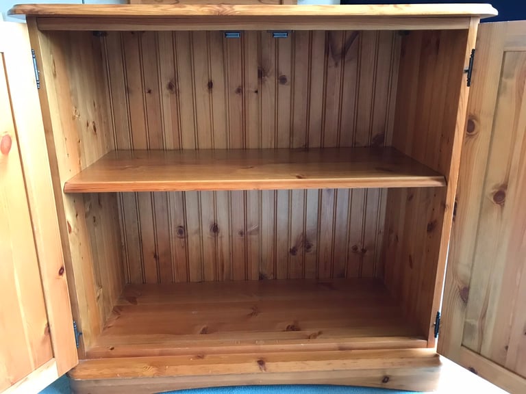 Two Solid Pine Dining Room Storage Units