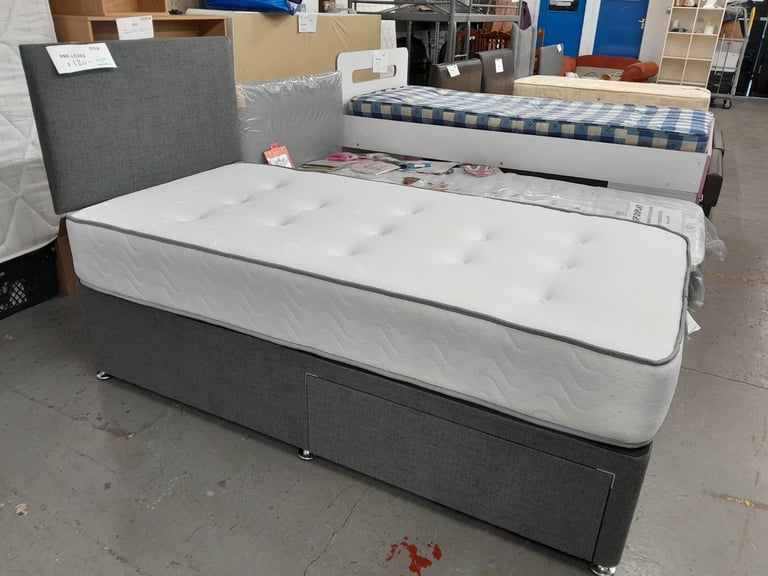 Single Divan Bed 3ft – Small Double + Stylish Base 🛋️ | Order Fast **