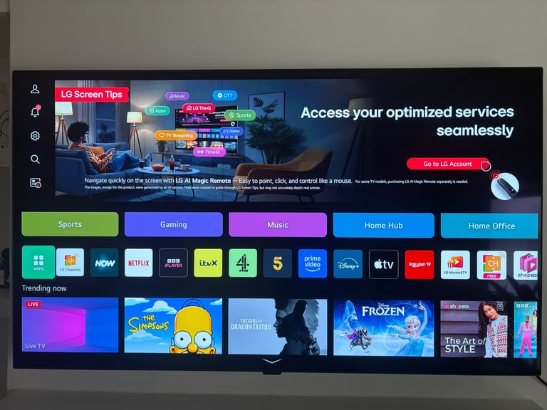 LG OLED black 48 inch Smart TV