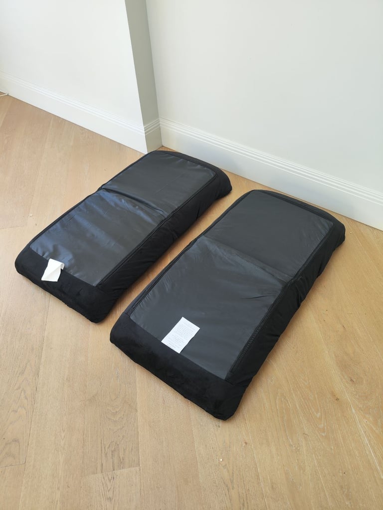 2 x Adjustable Black Floor Chairs
