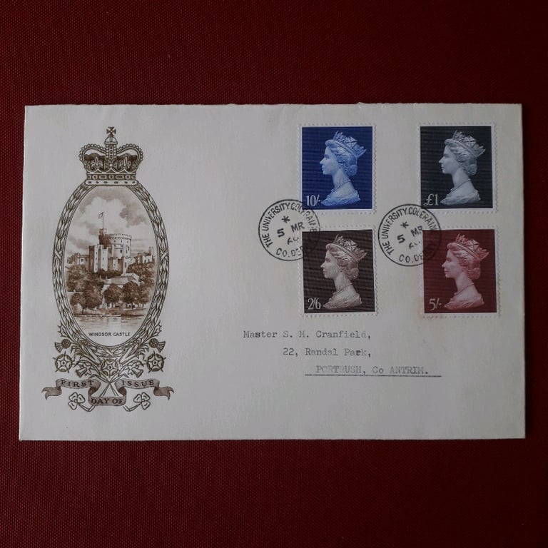1969 March 5th Windsor Castle FIRST DAY OF ISSUE stamp cover - sorry, no coins in this ad