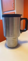 In car charger stainless steel travel mug 