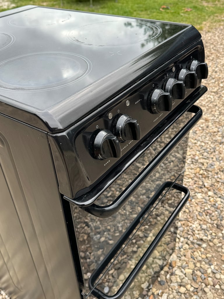 Hotpoint freestanding HAE51K S Cooker fan oven grill Black