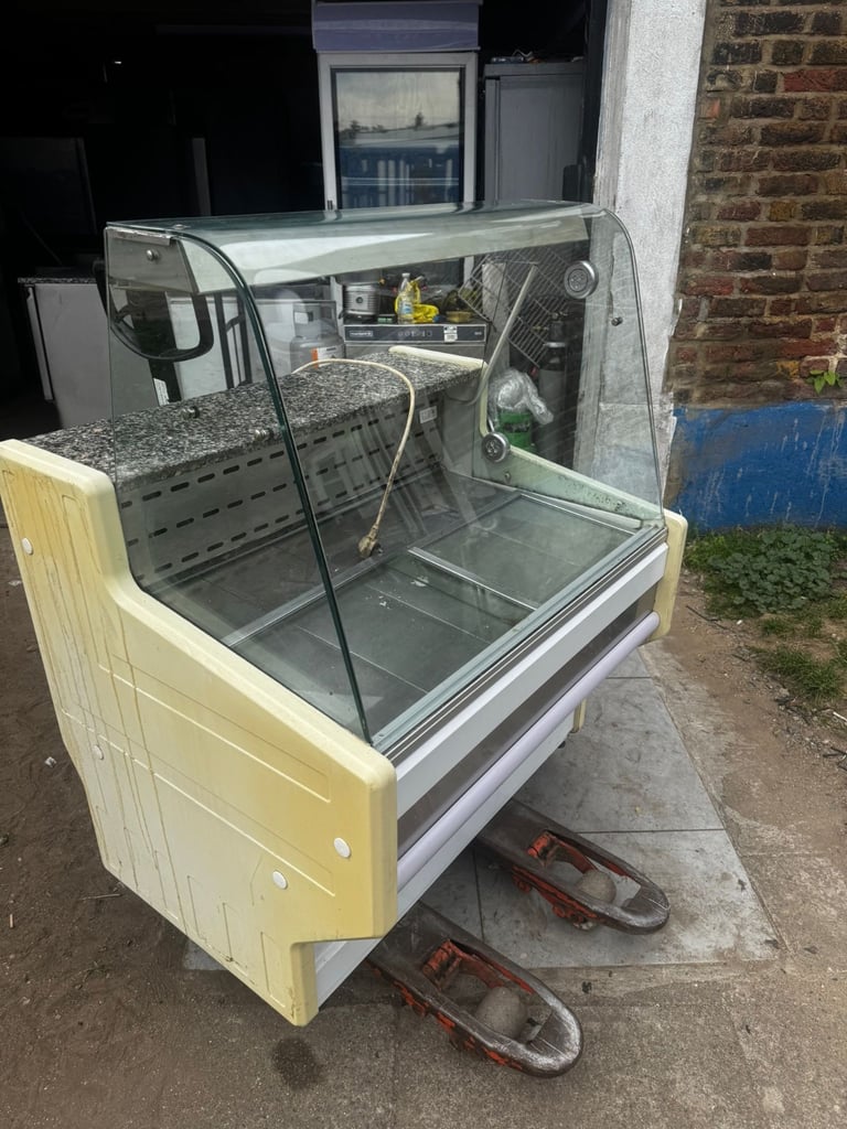 Display fridge 1 metre serve over counter cafe shop restaurant 