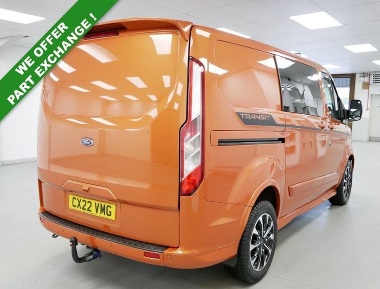 2022 TRANSIT CUSTOM 320 2.0 EBL 185 BHP SWB SPORT CREWCAB 5 SEATER ( NO VAT )