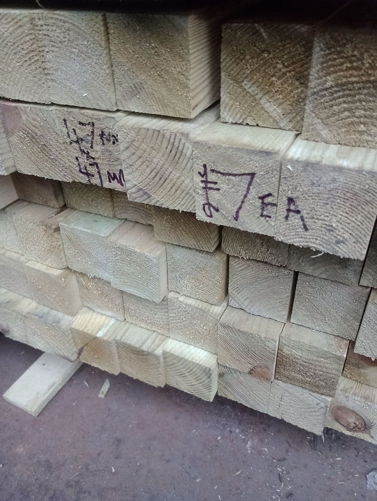 Premium treated Timber spars 
