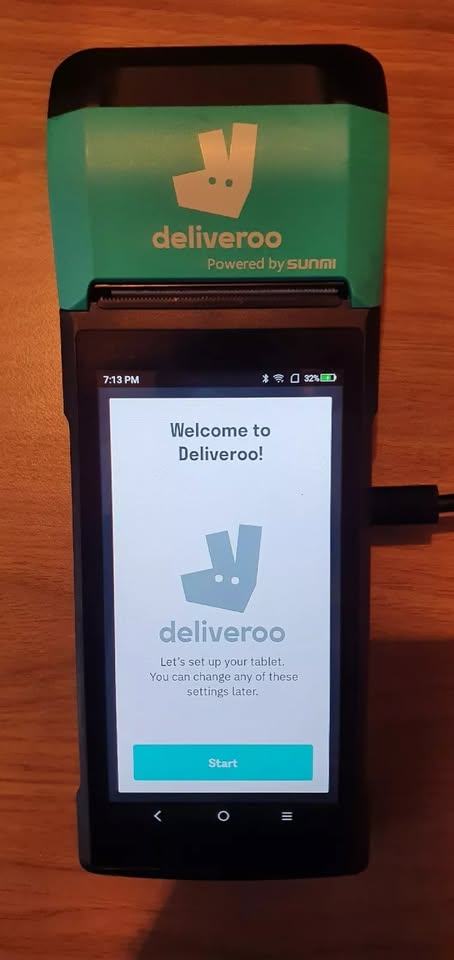 image for Deliveroo Tablet Sunmi V2 POS Terminal with Printer