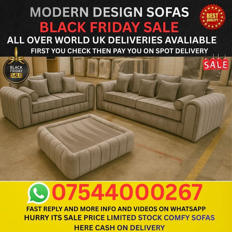 Best Sofa Deals UK – Corner & 3+2 Sets | Brand New | Free Fast Delivery