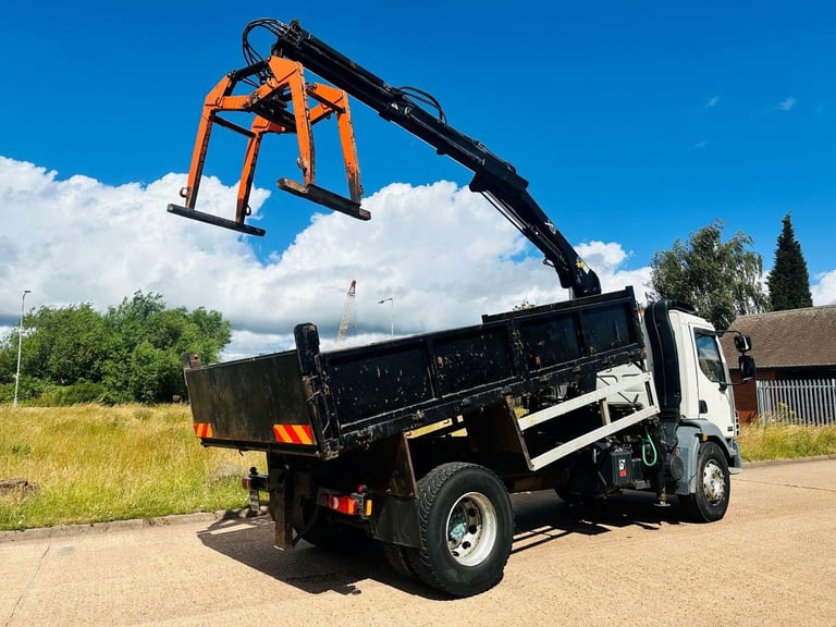 DAF LF 55 220 2008 (58) 18 TON TIPPER GRAB, HIAB 099 CRANE