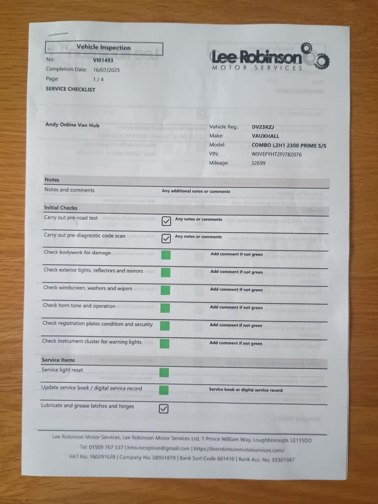 2023 Vauxhall Combo 2300 Prime 1.5 Turbo D S/S Panel Van Diesel Manual