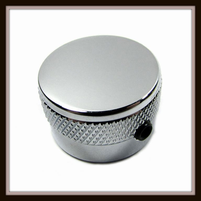 TELECASTER CONTROL KNOBS x2 CHROME