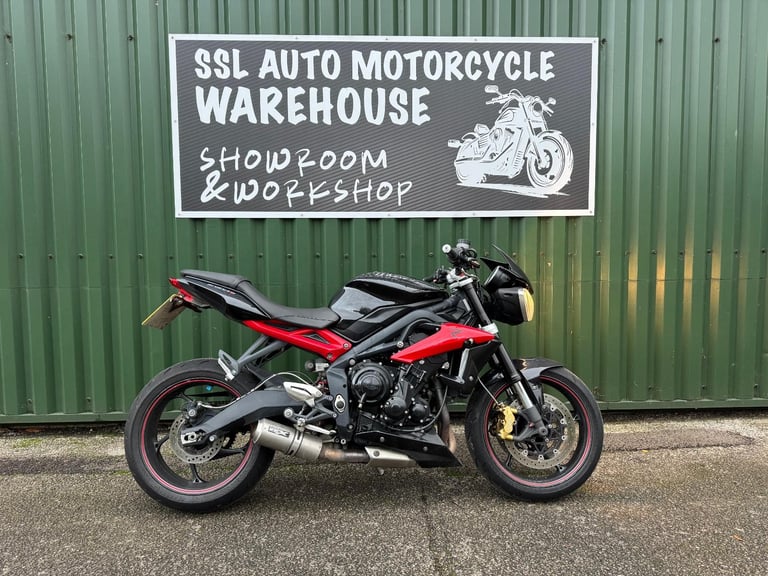 Triumph Street Triple 675 R 2013 Black 22k Pipe Werx Exhaust 3 Owners