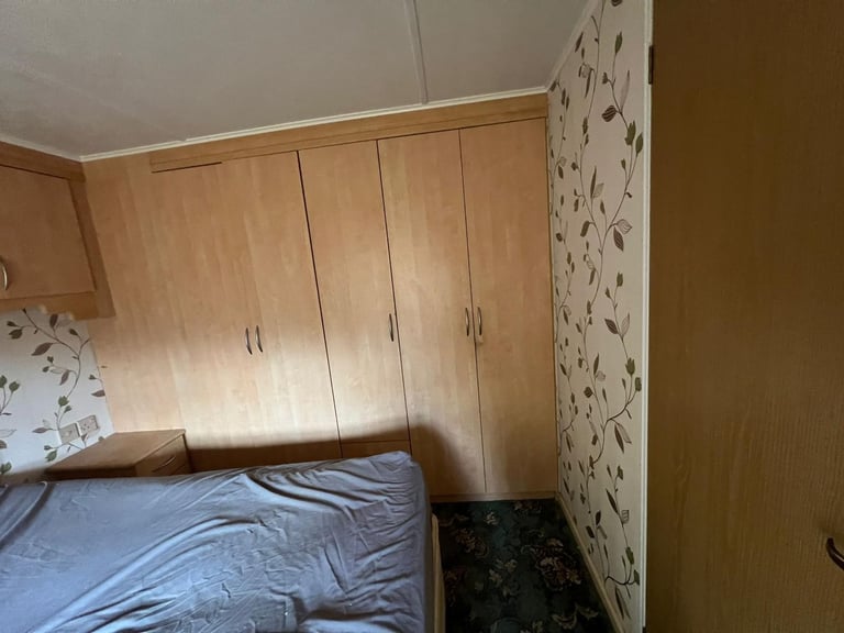 Static Caravan For Sale Pine Log 40ftx12ft, 2 Bedroom Cabin