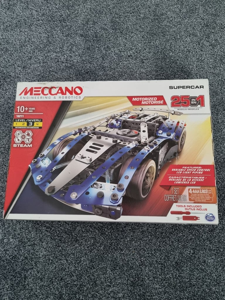 New Sealed Meccano Motorized 25 in 1
