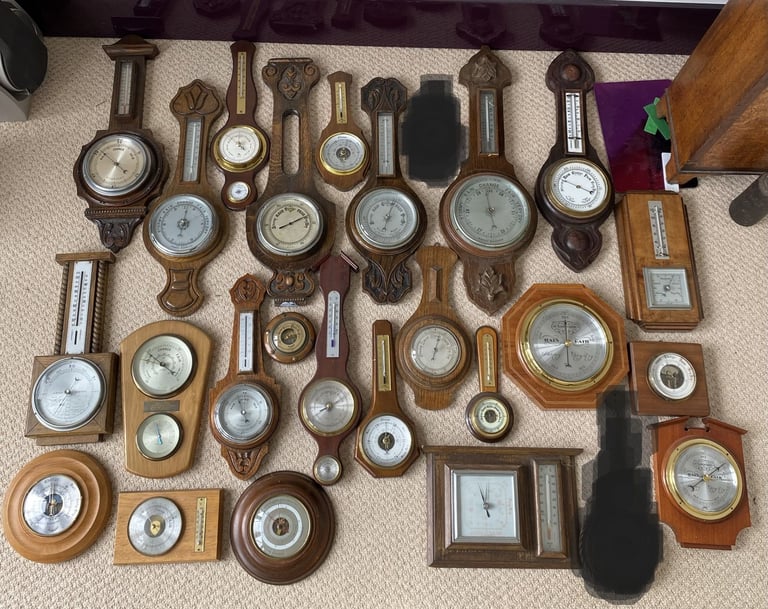 image for Large collection of aneroid barometers