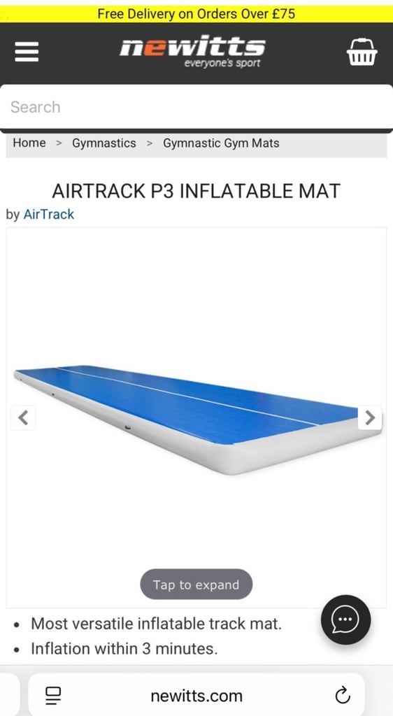 Gymnastics 12m air track