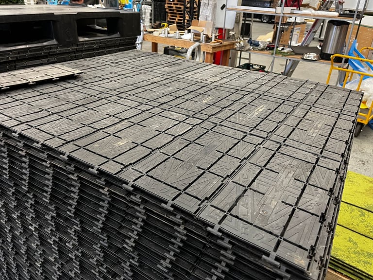 Rola Trac Flooring in Black 430 sq metres