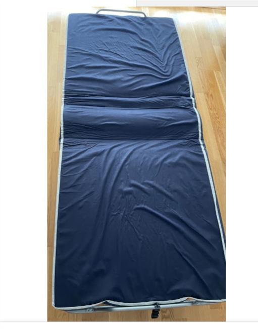 EVERGREENWEB Folding Bed Frame with strong Iron AND MATTRESS RRP £259