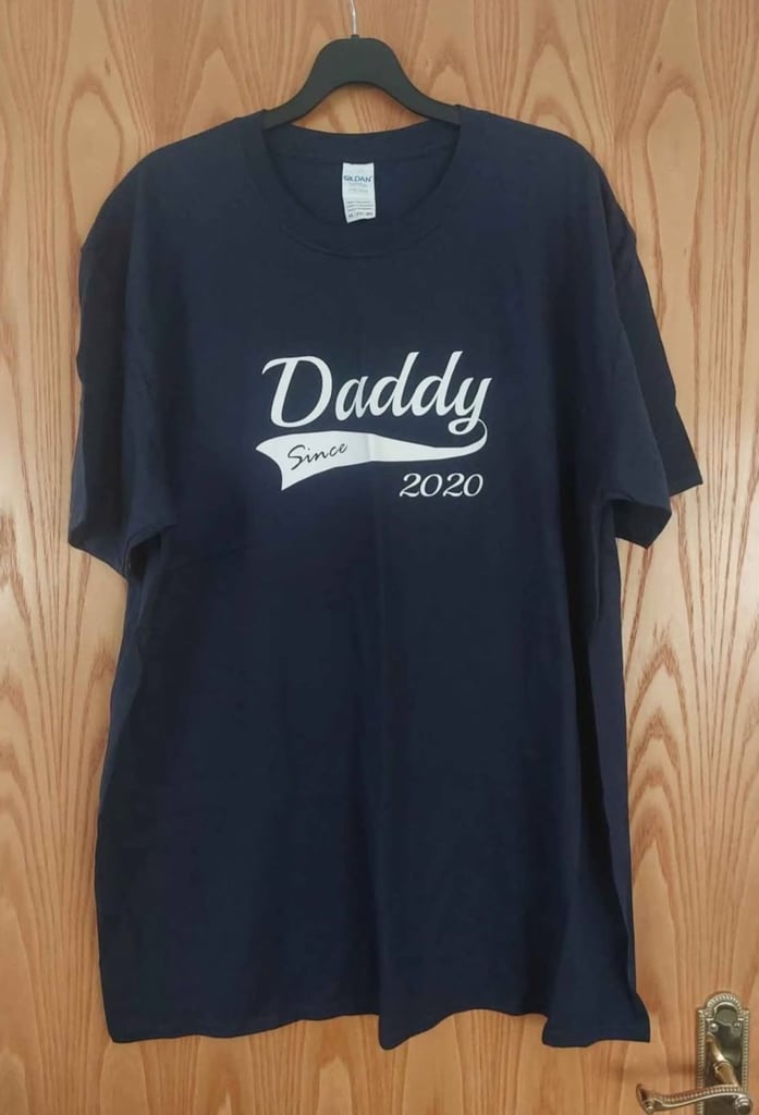 image for Daddy Since 2020 T-Shirt Brand New
