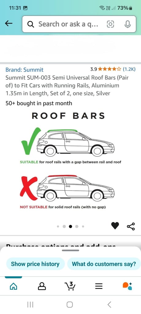 Car roof bars NEW
