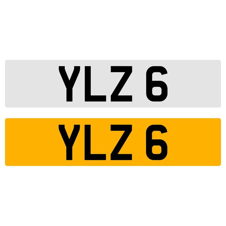 image for YLZ 6 NUMBER PLATE NUMBERPLATE REGISTRATION CHERISHED DATELESS NORTHERN IRISH NI
