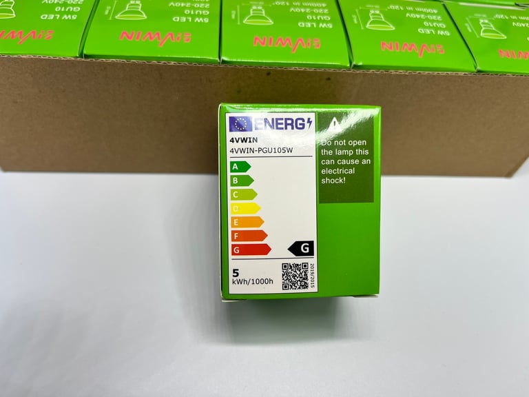 Box of 10 GU10 LED halogen lights