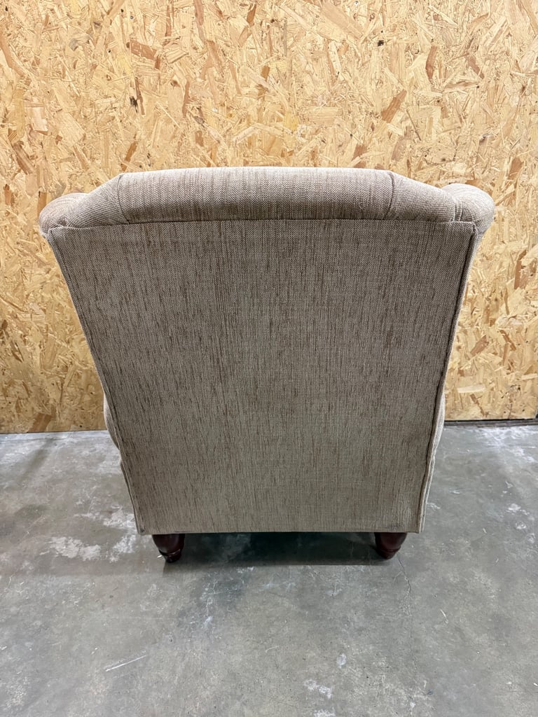 Fabric Armchair On Castors